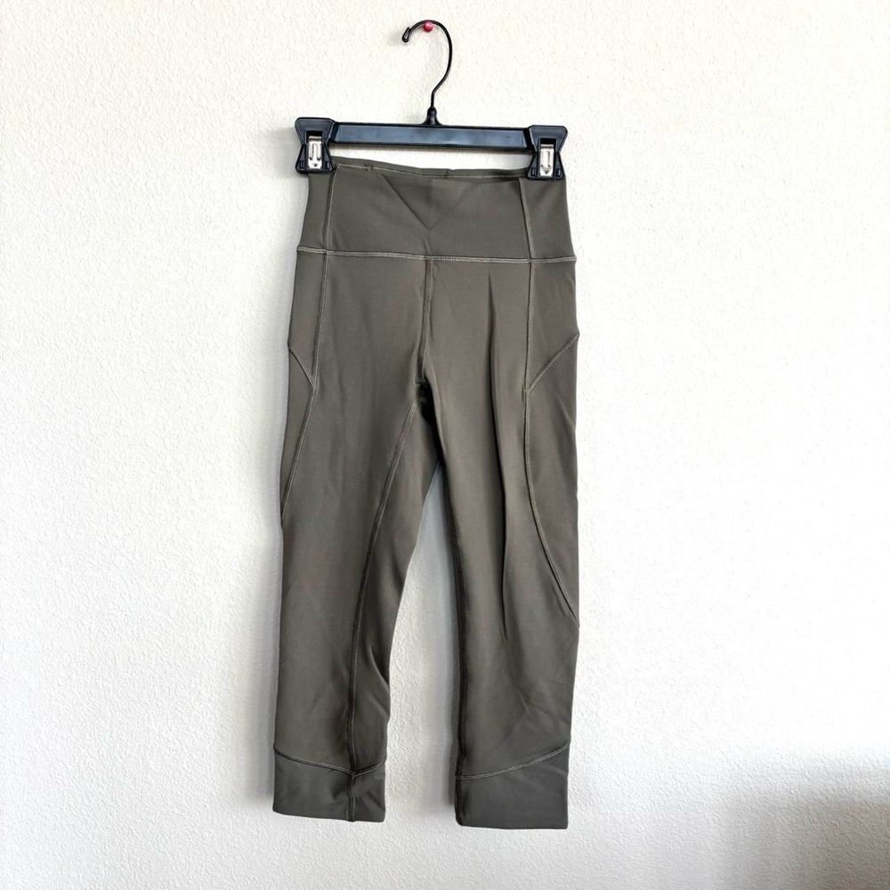 Lululemon Align Olive Green Cropped Leggings